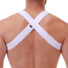 Barcode Berlin Harnais élastique Matt Blanc